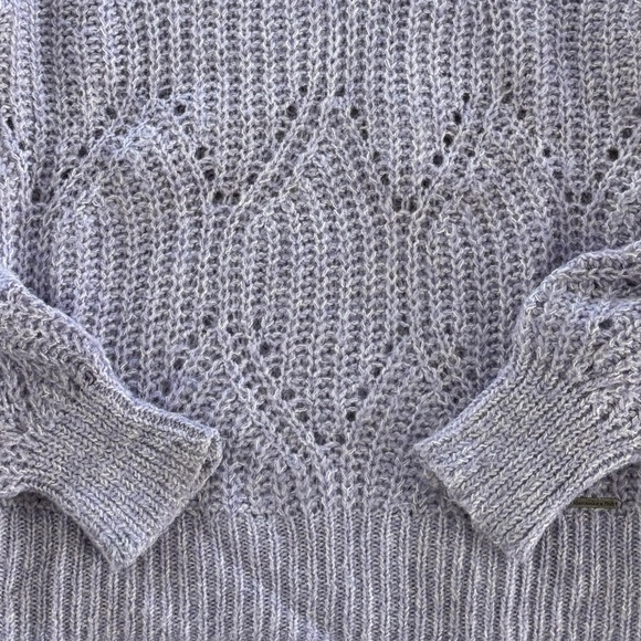 Abercrombie & Fitch Wool Alpaca Crew Neck Sweater - Lavender/Lilac XS - Picture 6 of 10